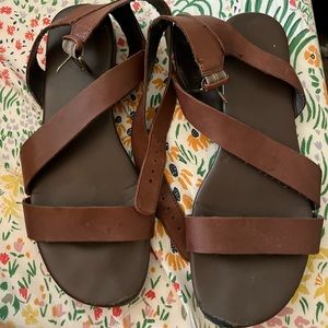 Brown Leather Sandals